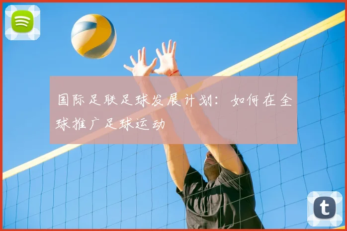国际足联足球发展计划：如何在全球推广足球运动
